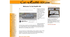Desktop Screenshot of cat-health-101.com